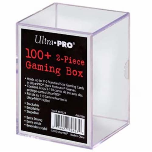 Ultra Pro 82623 100 Plus 2-Piece Gaming Box by Ultra Products Perspective: front