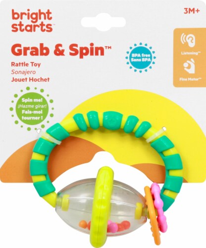 Bright Starts Grab & Spin Rattle Toy Perspective: front