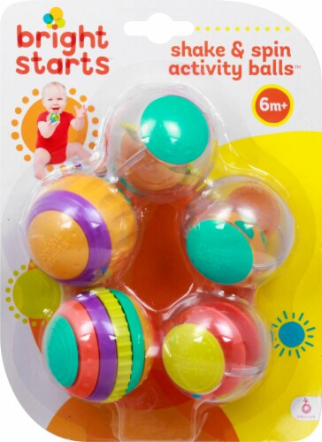 Bright Starts Shake and Spin Activity Balls Infant Toy, 5 pc - Harris Teeter