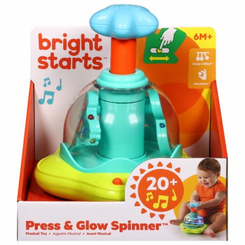 Bright Starts™ Press & Glow Spinner™ Toy Perspective: front