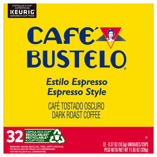 Café Bustelo® Espresso Style Dark Roast K-Cup Coffee Pods Perspective: front