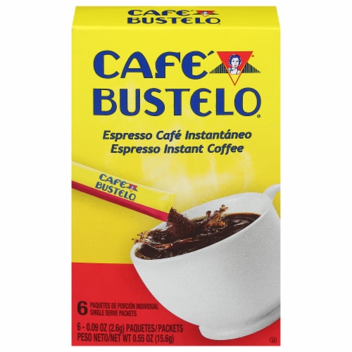 Cafe Bustelo Espresso Instant Coffee Packets Perspective: front
