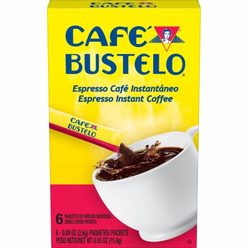 Café Bustelo Instant Coffee Single Serve Packets Perspective: front
