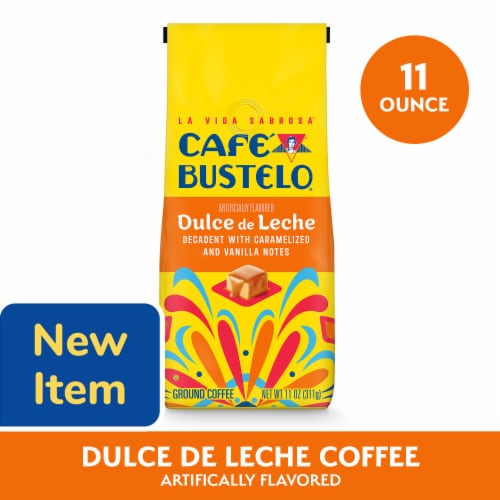 Café Bustelo Dulce de Leche Artificially Flavored Ground Coffee Perspective: front