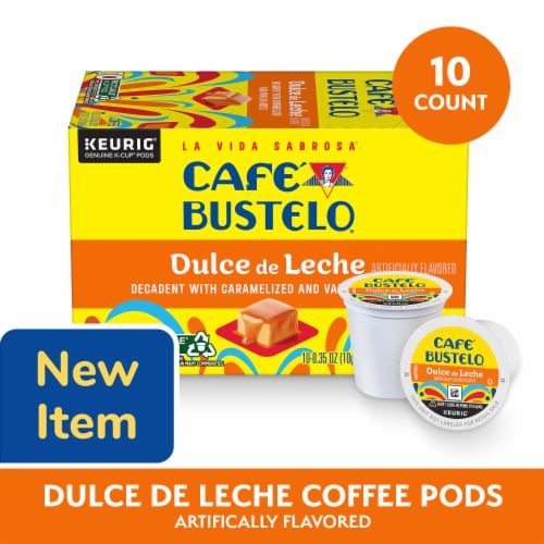 Café Bustelo Dulce de Leche Artificially Flavored Coffee Perspective: front