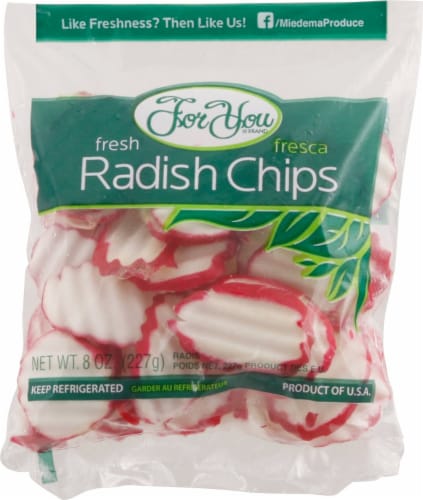 Pacific Coast Fruit Company For You Brand Fresh Radish Chips Perspective: front