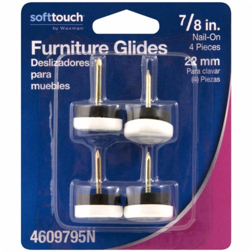 Waxman 5018229 0.87 in. Round Furniture Glides Perspective: front