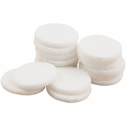 Waxman Medium Duty Felt Pads - 20 Pack - White Perspective: front