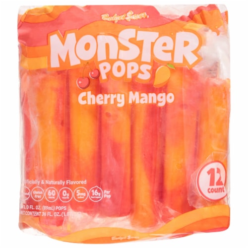 Budget Saver® Monster Cherry-Mango Ice Pops, 12 ct - Kroger