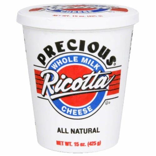 Precious Whole Milk Ricotta Cheese Perspective: front