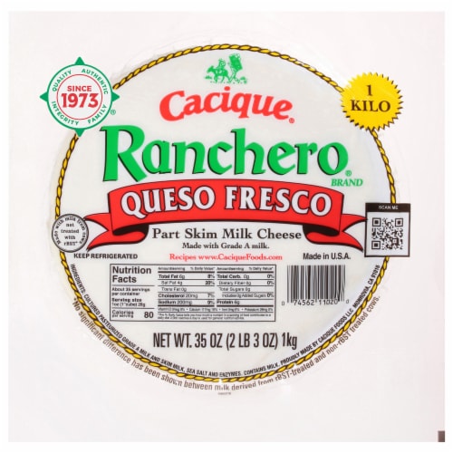 Cacique® Ranchero® Queso Fresco Kilo Perspective: front