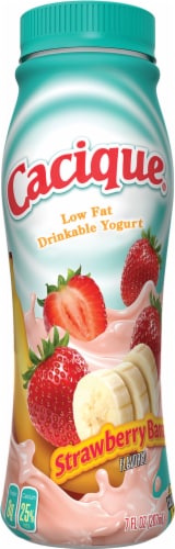 Cacique® Strawberry Banana Yogurt Smoothie Perspective: front