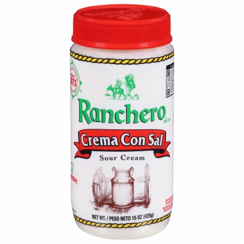 Ranchero Crema Con Sal Sour Cream Perspective: front