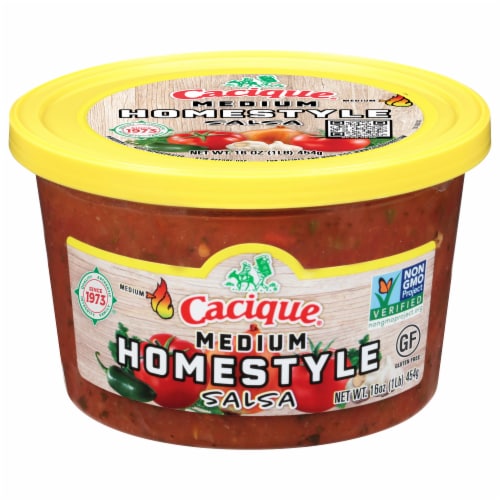Cacique® Medium Homestyle Salsa Perspective: front