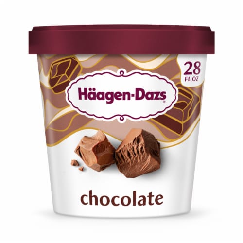 Haagen Dazs® Chocolate Ice Cream Tub Perspective: front