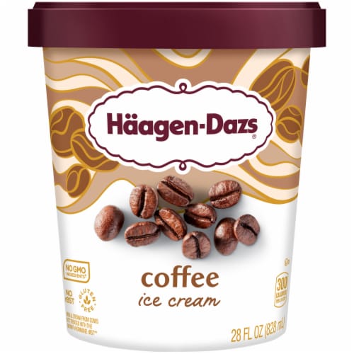 Haagen-Dazs Coffee Ice Cream, 28 Oz. Perspective: front