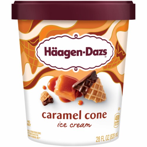 Haagen-Dazs Caramel Cone Ice Cream Perspective: front
