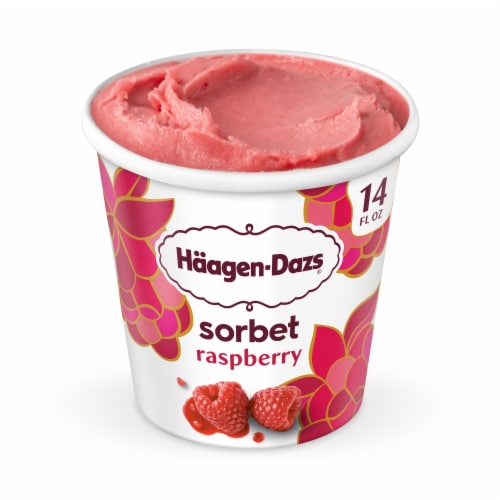 Haagen Dazs® Raspberry Sorbet Pint Perspective: front