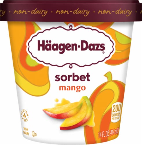 Haagen-Dazs® Mango Sorbet Pint Perspective: front