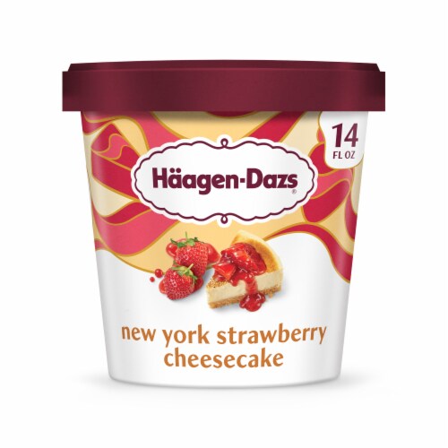 Haagen-Dazs New York Strawberry Cheesecake Ice Cream Pint, 14 fl oz