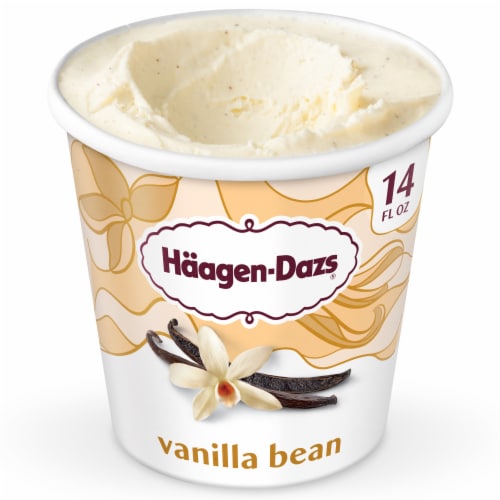 Häagen-Dazs Vanilla Bean Ice Cream Perspective: front