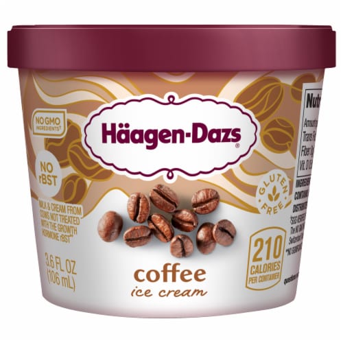 Haagen Dazs® Coffee Gluten Free Ice Cream Cup Perspective: front