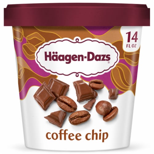 Häagen-Dazs Coffee Chip Ice Cream, 14 Oz. Perspective: front