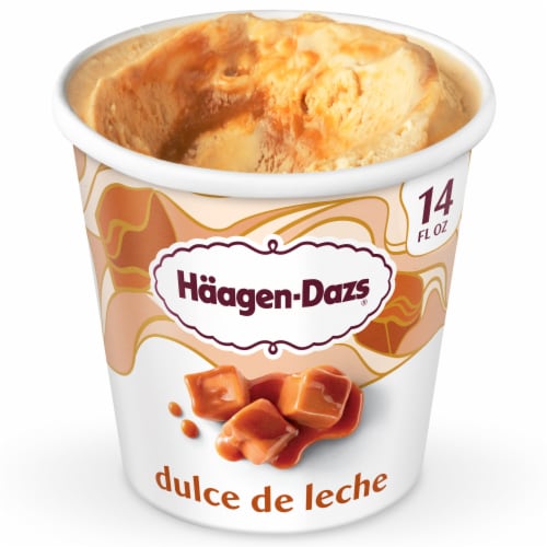 Haagen-Dazs Dulce de Leche Ice Cream, 14 Oz Perspective: front