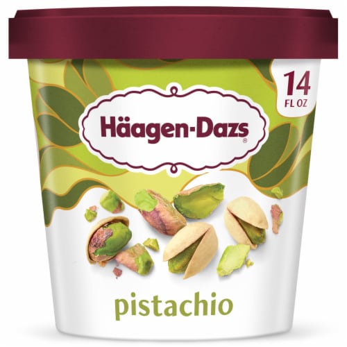 Häagen-Dazs Pistachio Ice Cream, 14 Oz. Perspective: front