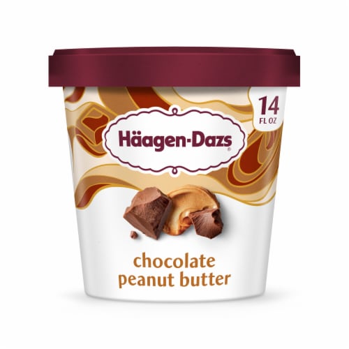 Häagen-Dazs Chocolate Peanut Butter Ice Cream Perspective: front
