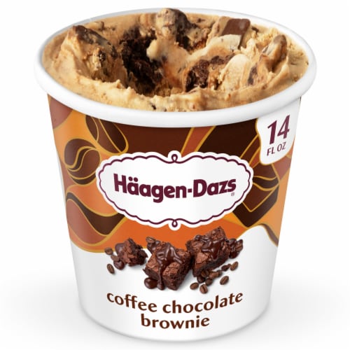 Haagen-Dazs Coffee Chocolate Brownie Perspective: front
