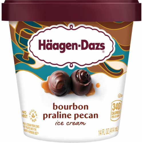 Haagen Dazs® Spirits Bourbon Vanilla Bean Truffle Ice Cream Perspective: front