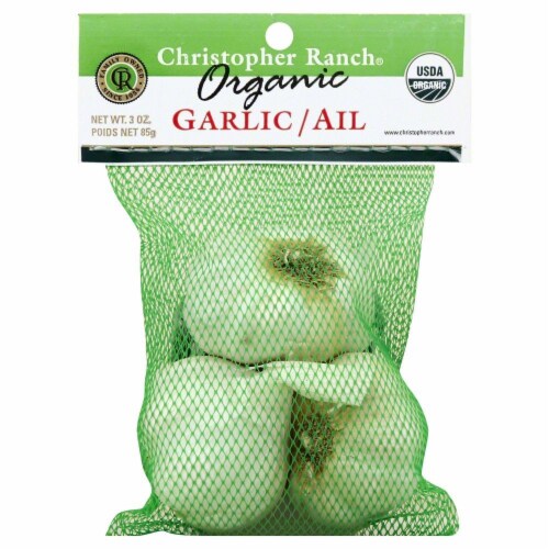 Christopher Ranch® Organic Garlic Perspective: front