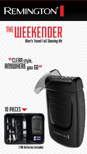 Remington Weekender Men's Travel Shaving Kit Perspective: front