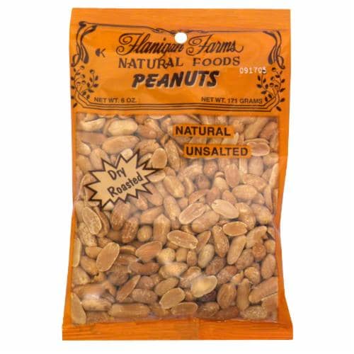 Flanigan Farms Dry Roasted Peanuts Perspective: front