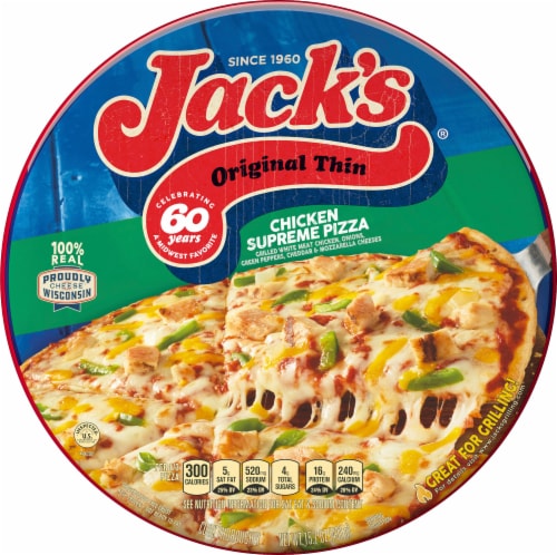 Jack's® Original Thin Crust Chicken Supreme Pizza Perspective: front