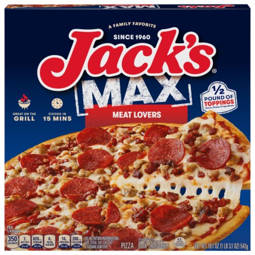Jack's® Max Meat Lovers Frozen Pizza Perspective: front