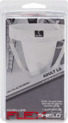 Mueller Flex Shield® Athletic Supporter - Adult Large - White Perspective: front