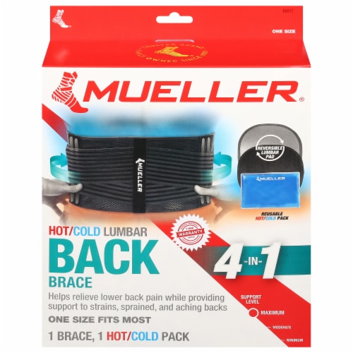 Mueller® Hot/Cold Lumbar Back Brace Perspective: front