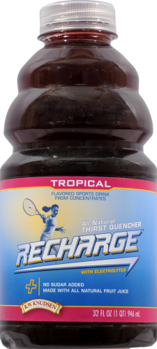 R.W. Knudsen Recharge Tropical Sports Drink Perspective: front