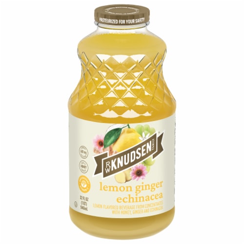 R.W. Knudsen Simply Nutritious Lemon Ginger Echinacea Juice Perspective: front