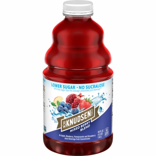 RW Knudsen Family Lower Sugar Mixed Berry Blend Juice Perspective: front