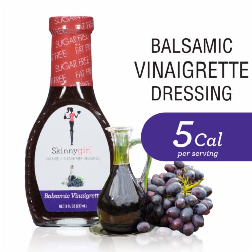 Skinnygirl Fat Free Sugar Free Balsamic Vinaigrette Salad Dressing Perspective: front