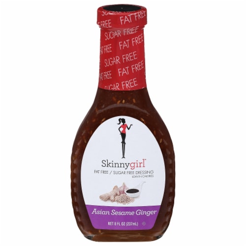 Skinnygirl Fat Free Sugar Free Asian Sesame Ginger Salad Dressing Perspective: front