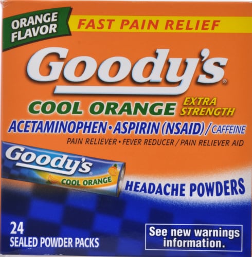 Goodys Orange headache Powder Perspective: front