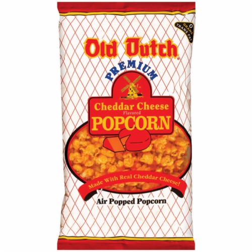 Old Dutch Cheddar Cheese Flavored Air Popped Popcorn Perspective: front