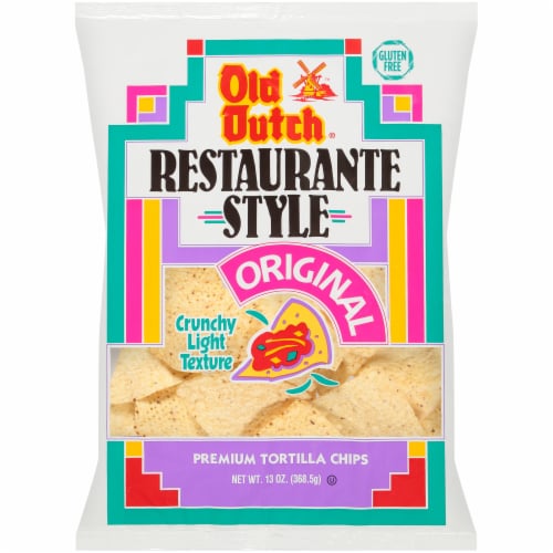 Old Dutch Restaurante Style Original Tortilla Chips Perspective: front