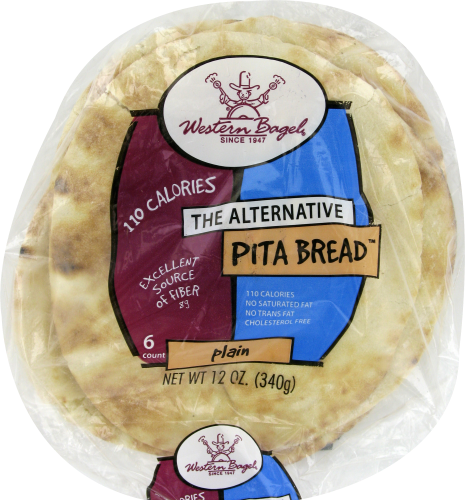 Western Bagel Alternative Pita Bread Perspective: front