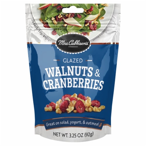 Mrs. Cubbisons Glazed Walnut Pieces & Cranberries Perspective: front