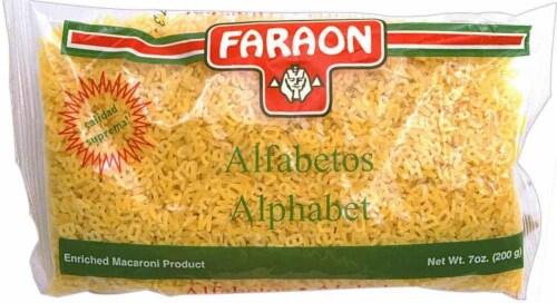 Faraon Alphabet Macaroni Perspective: front
